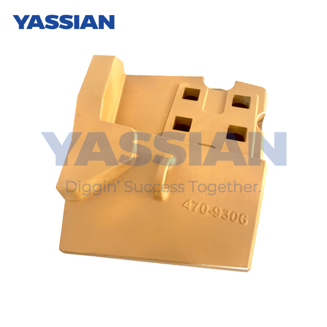 470-9306 اللودر الموجود تحت الأرض بنصف سهم لليد اليمنى 55 مم، حافة القطع للودر نصف السهم، كاتربيلر، حماية حواف نصف السهم الملحومة/المثبتة بمسامير، حواف قطاع اللودر بعجل CAT، نصف السهم