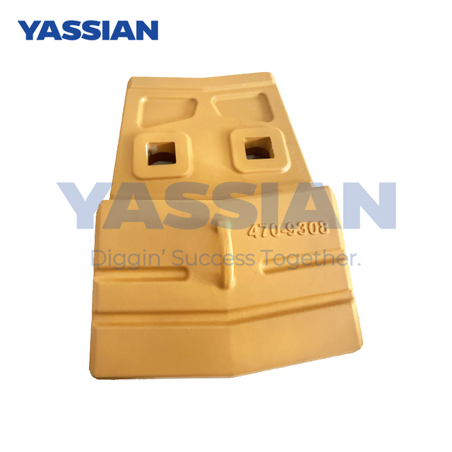 470-9308 4709308 حافة نصف سهم مثبتة بمسامير RH/LH 55 مم، حافة قطع نصف سهم للودر، استبدال كاتربيلر حماية حواف نصف السهم الملحومة/المثبتة بمسامير