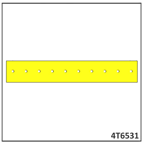 Caterpillar D7 Blade Blade Double Blade 25mm 4T6531