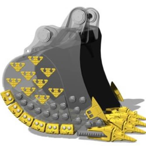 زر دلو الحفار الثقيل زر ارتداء 90 مم